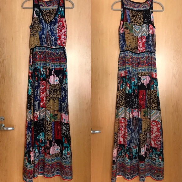 Anthropologie Tolani Boheme Silk Print Dress - Picture 2 of 7
